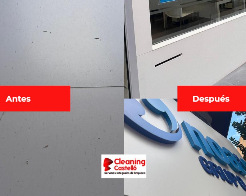 Limpieza de rótulos en Castellón